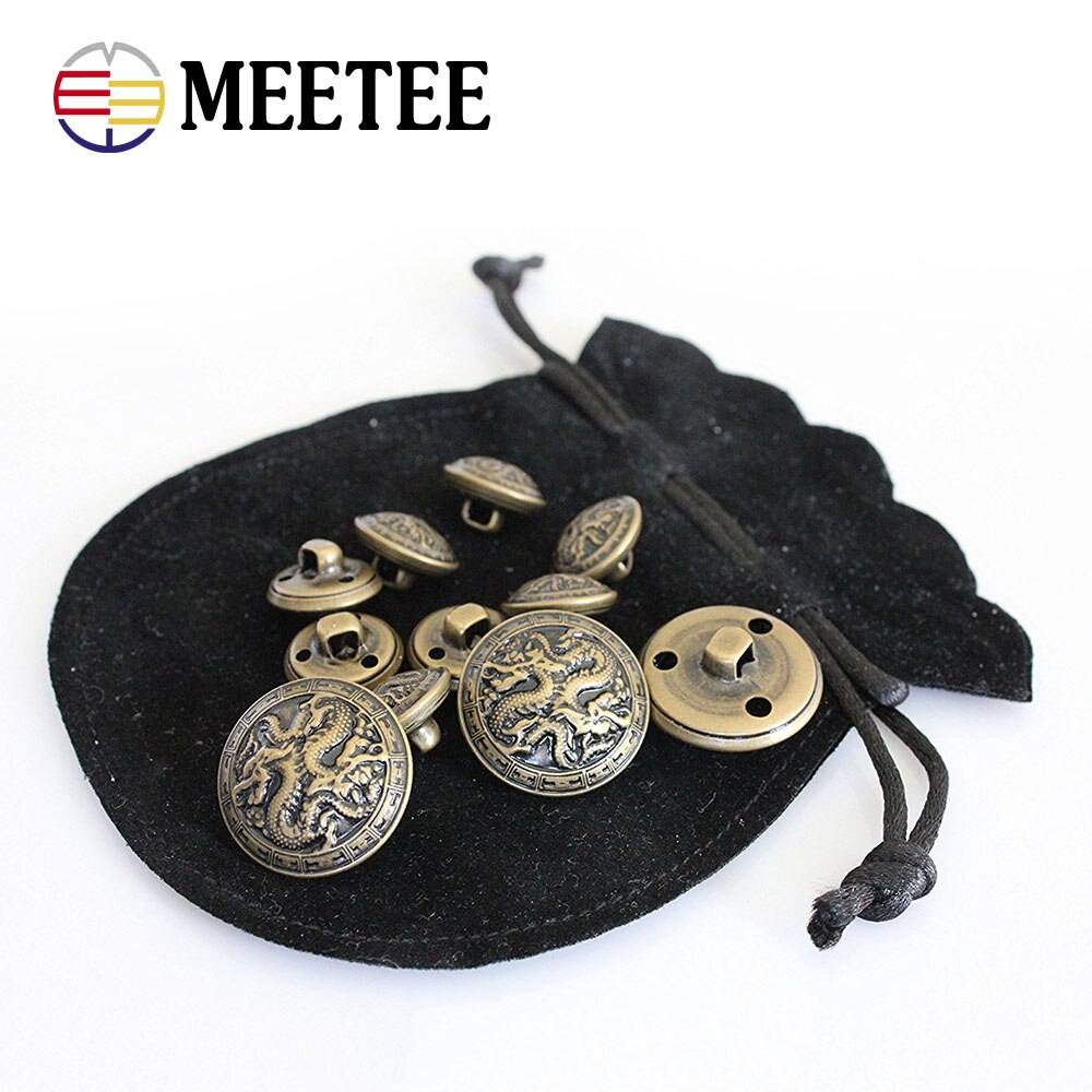 Boutons En Métal Fleur - Lot De 10 - Bronze 25mm - Pour Chemise, Manteau, Vêtements
