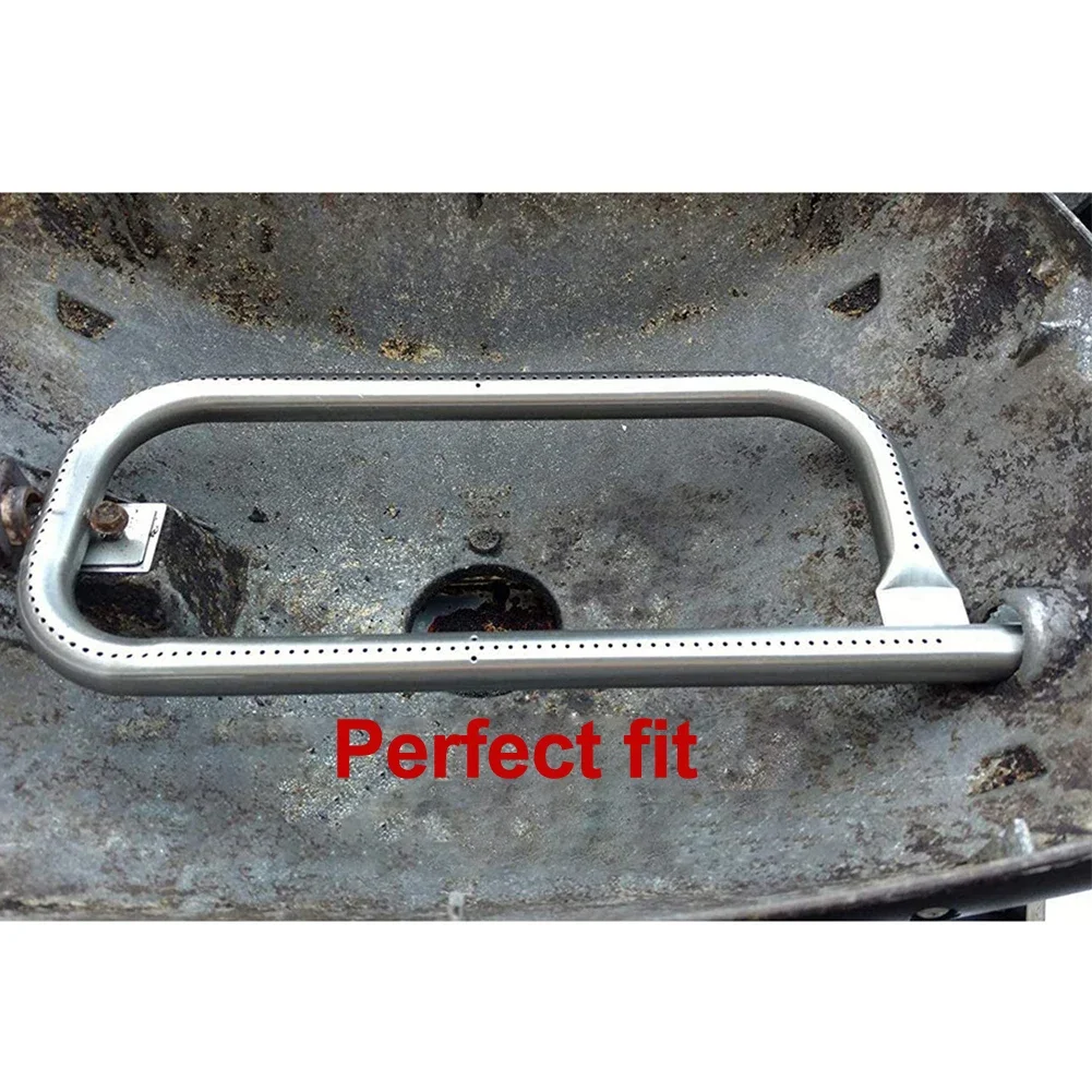 Für Weber Q100 Q120 Q1000 Q1200 BABY Q Grillbrennerrohr Ersatz 304 Edelstahl 43,2 x 14,6 cm Grillzubehör