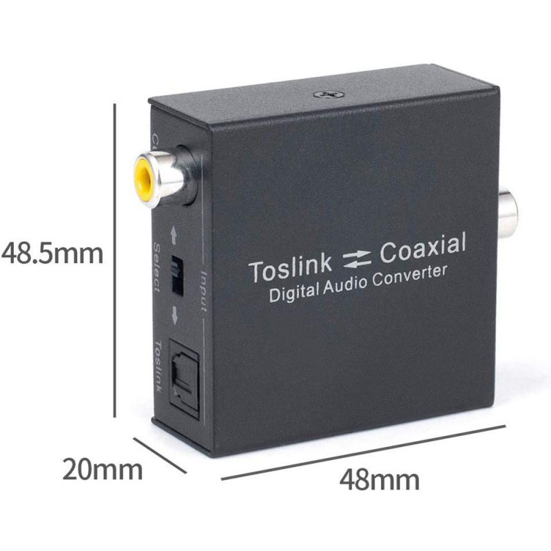 Digital To Optical Converter Two-way Plug-and-play Audio Coaxial Adapter For DVD Speaker TV Store Exhibition