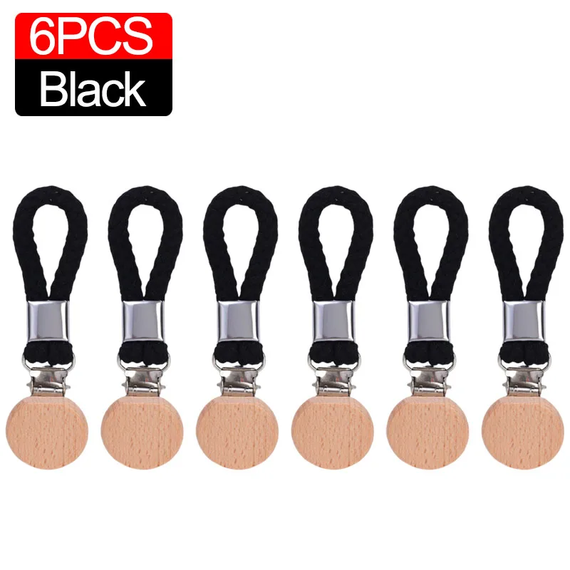 6/1szt Klipsy robić zawieszania ręczników Zaciski Pleciony Uniwersalny Bawełniany Pętla Metalowy Hak Kuchnia Łazienka Klips robić przechowywania Skarpetki Wieszak na ubrania: Ciemnoniebieski