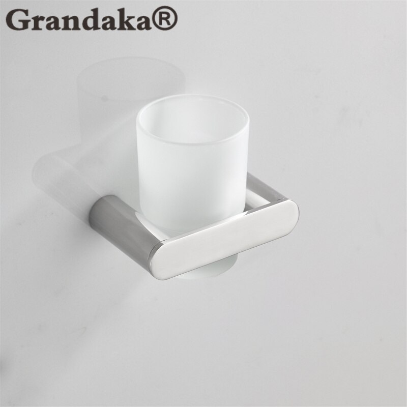 Sus 304 roestvrijstalen beker- en bekerhouders, wandgemonteerde tandenborstelhouder, badaccessoiresets, badproduct