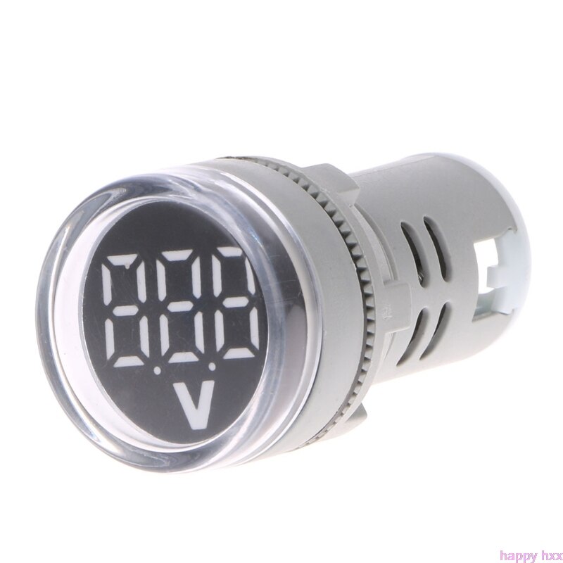 Voltímetro Digital AC 60 V 22mm, indicador de voltaje, luces de señal, novedad de 500: 1AA800420-W
