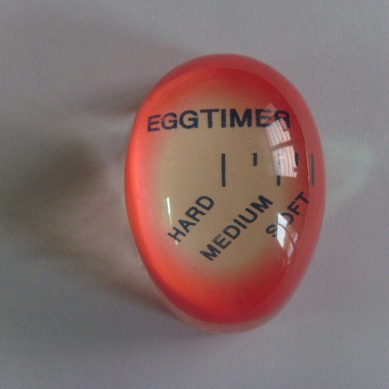 1pc Color Changing Egg Timer Resin Material Perfect Kitchen Eggs timer Helper tools Egg Temperature Timer By Boiled Red S3T2