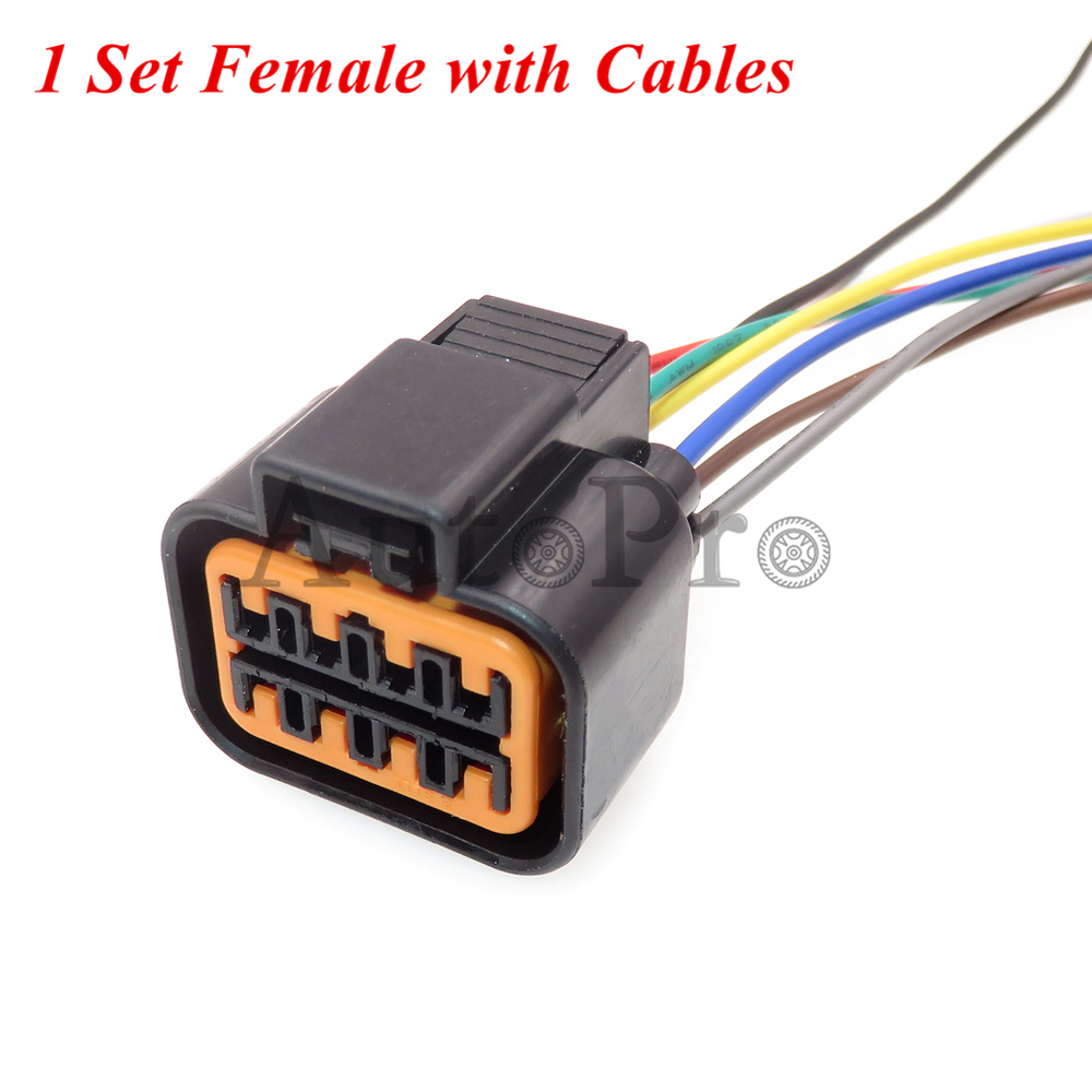 Conjunto de conector automático de 8 orificios, PB625-08027, Faro de automóvil, enchufe de Cable eléctrico, PB621-08020, 1 Juego: Gris