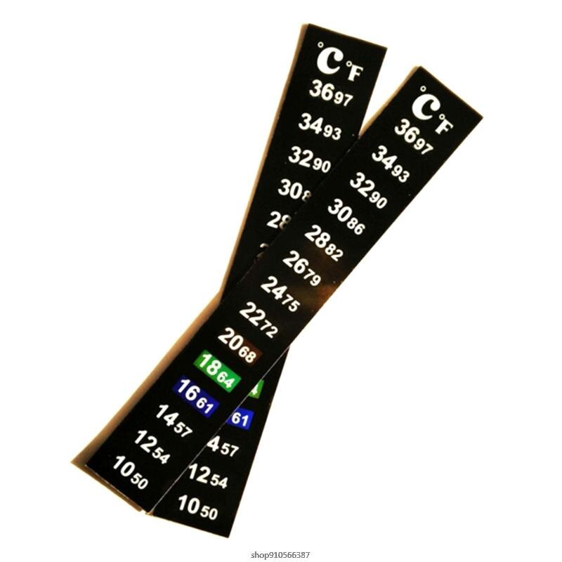 Stick On Thermometer Strips Vertical Stickers Digital Temperature Display for Fermenting Wine Beer 50-97â/ 10 -36 â
