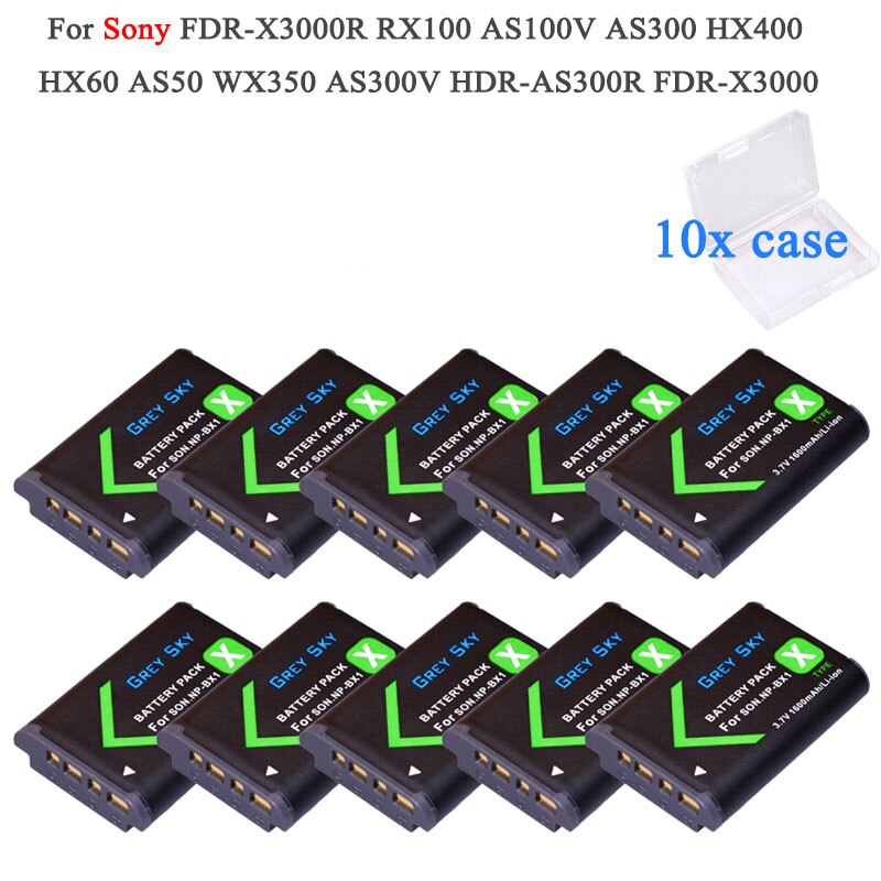 NP-BX1 NP BX1 batería para Sony DSC-WX350 HX60 HX400 H400 HX50 RX100M3 RX1R RX100M2 HX300 RX100 RX1 PJ410 X405 PJ240E: Package 5