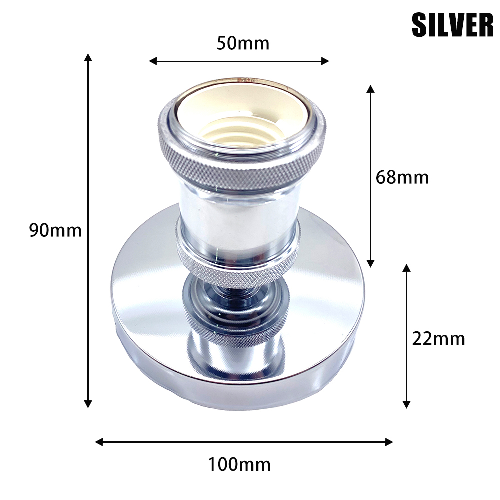 Sphoon-Base de lámpara antigua DIY, casquillo de tornillo E27, portalámparas decorativo de aluminio, lámpara de techo interior montada en superficie de Metal Vintage: Rosa