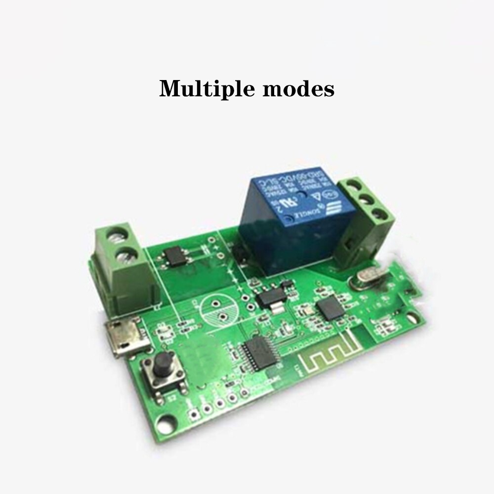 WiFi Smart Switch With RF Remote - Inching/Self-Locking Relay For Garage Door, Lights & DIY Home Automation