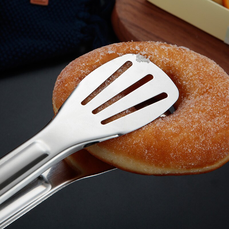 Portable 304 Stainless Steel Food Clip Food Clip Barbecue Bread Steak Clip Baking Cake Tools Kitchen Supplies