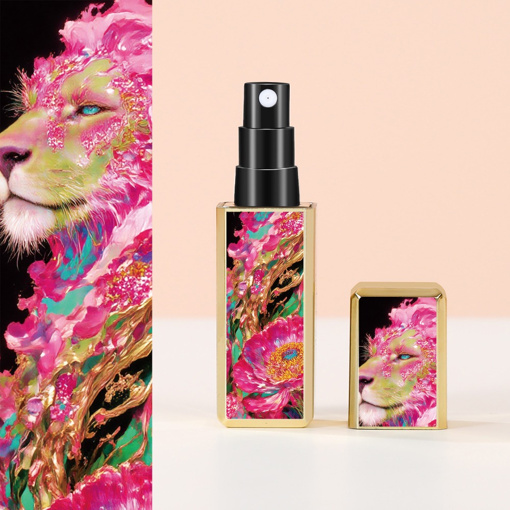 5ml mini parfumflesjes, leeg, draagbaar, lege cosmetische containers, navulbaar, opbergspray, draaibare sprayflacon: Lichtgroen