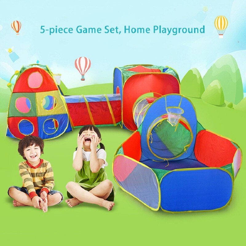 4 In 1 Kids Bal Pit Tenten En Tunnels Peuter Play Tent Met Play Crawl