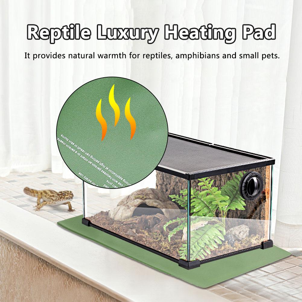 Almohadilla térmica para reptiles, almohadilla térmica impermeable para mascotas, alfombrilla aislante para plántulas, Material de PVC, equipo de Control de temperatura