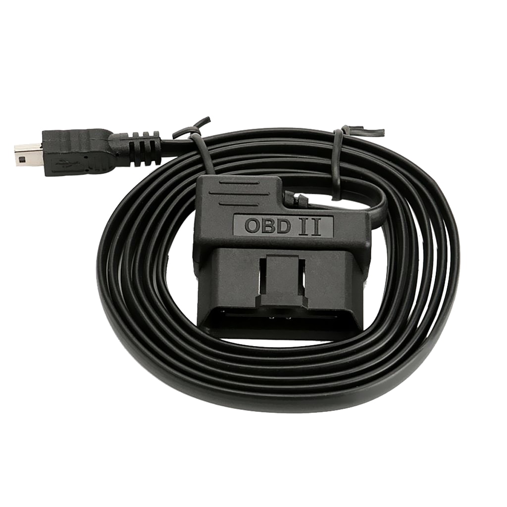 OBD-II OBD2 EOBD Car Diagnostic Extension Cable to Mini USB Cable for HUD5.5y