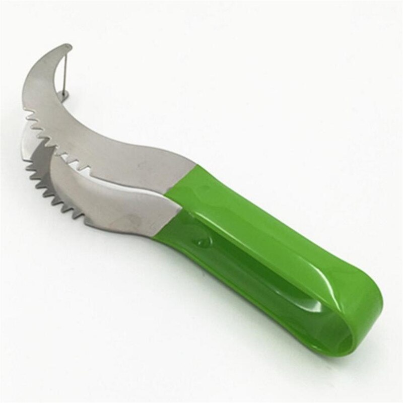 FEIGO 1 stks Fruit Mes Watermeloen Snijmachine Staal Cutters Cantaloupe Splitter Cutter Plastic Handvat Tang Fruit Gereedschap Keuken H09