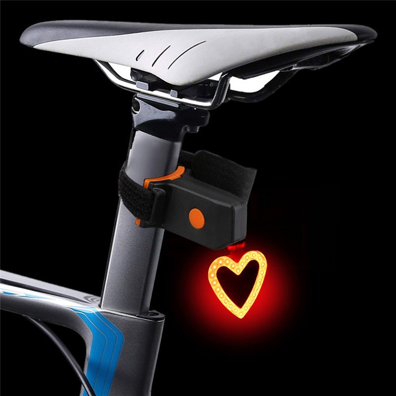 Multi Verlichting Modes Fietslicht USB Charge Led Bike Light Flash Staart Achter Fiets Verlichting voor Bergen Bike Zadelpen 7: B