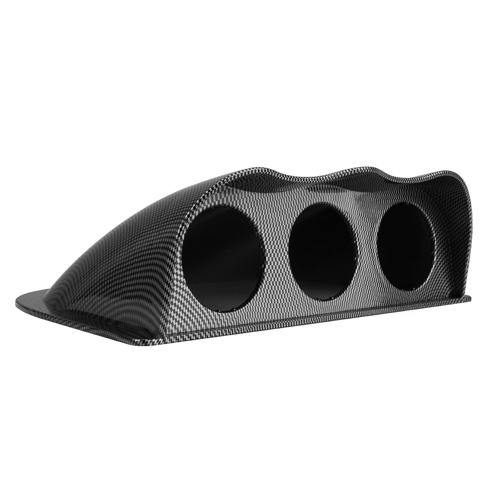 2 inch 52mm dash board dual Triple gauge pod black carbon Fiber color Gauge Pod Mount Holder