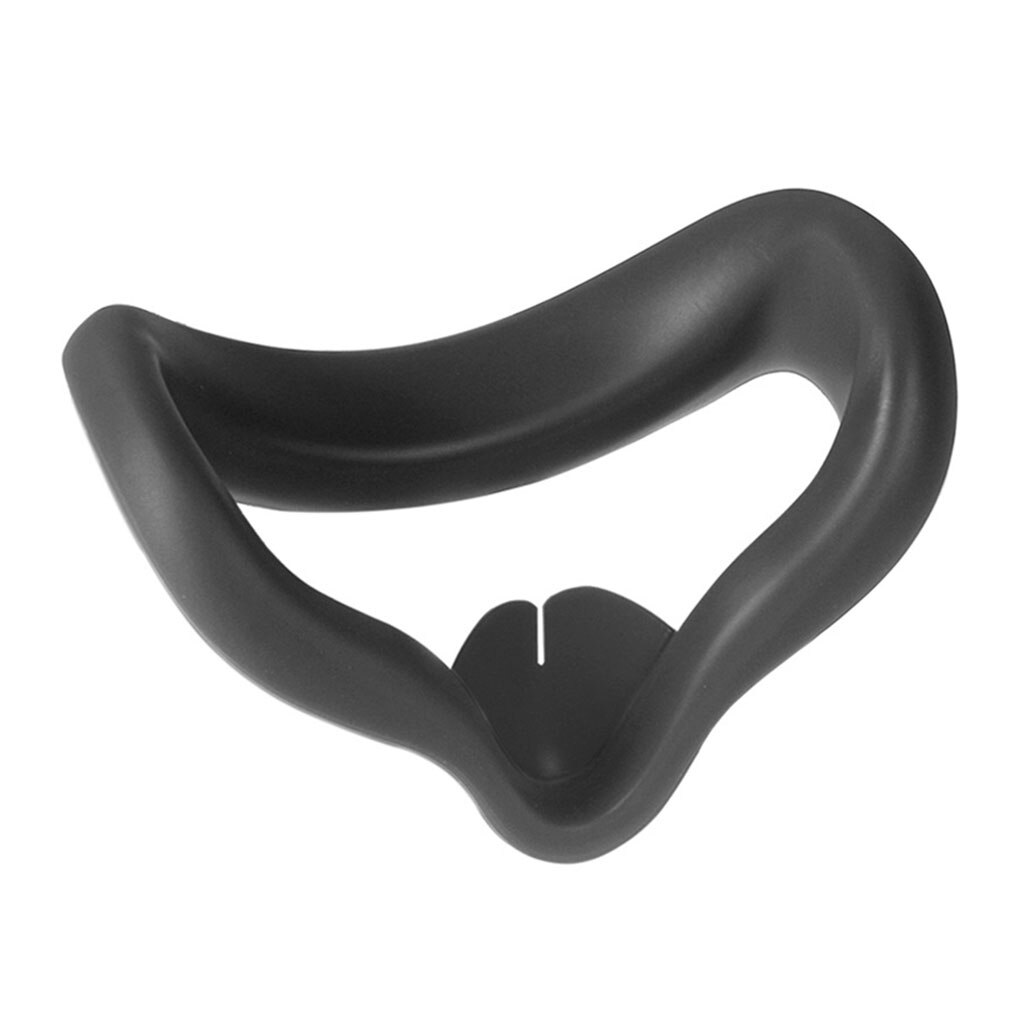 Cubierta de silicona antisudor para gafas VR, para Oculus Quest 2, antifugas, con bloqueo de luz: Black