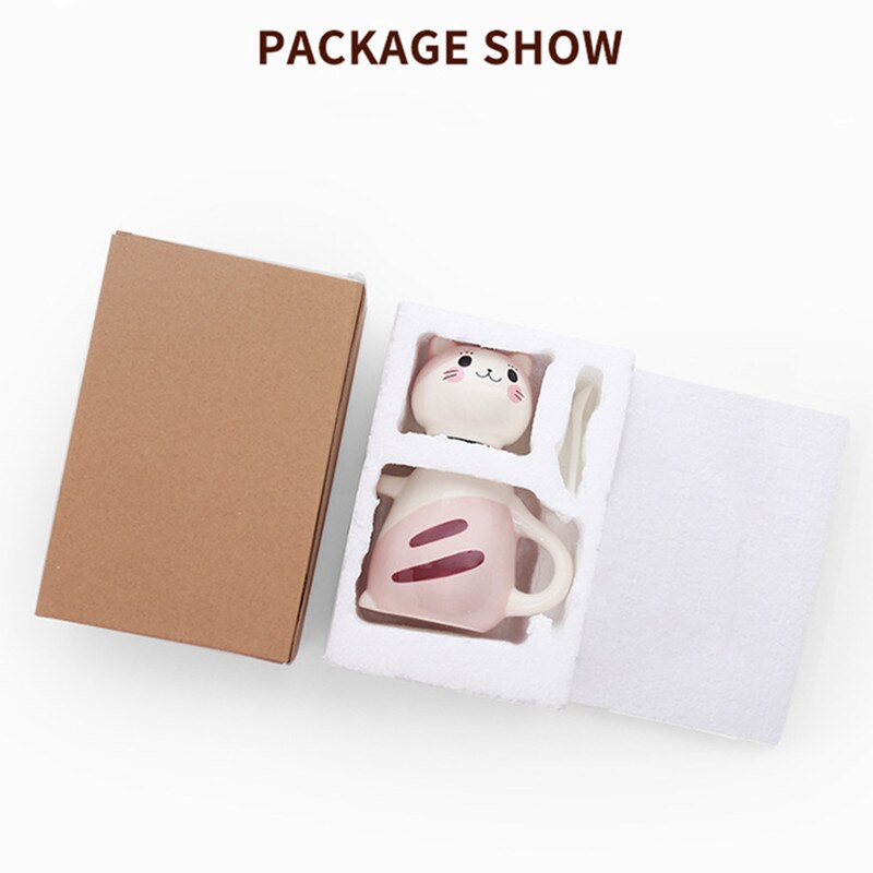 12 Styles Cute Cat Ceramic Mug Hand Painted 3D Mugs With Handle Coffee Tea Milk Breakfast Cups Nice