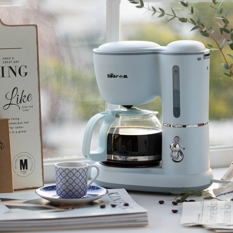 220V Espresso coffee machine Drip coffee maker 600ml Teapot Glass Bottle Coffee Powder Drip Proof Filter Insulated Teapot EU US