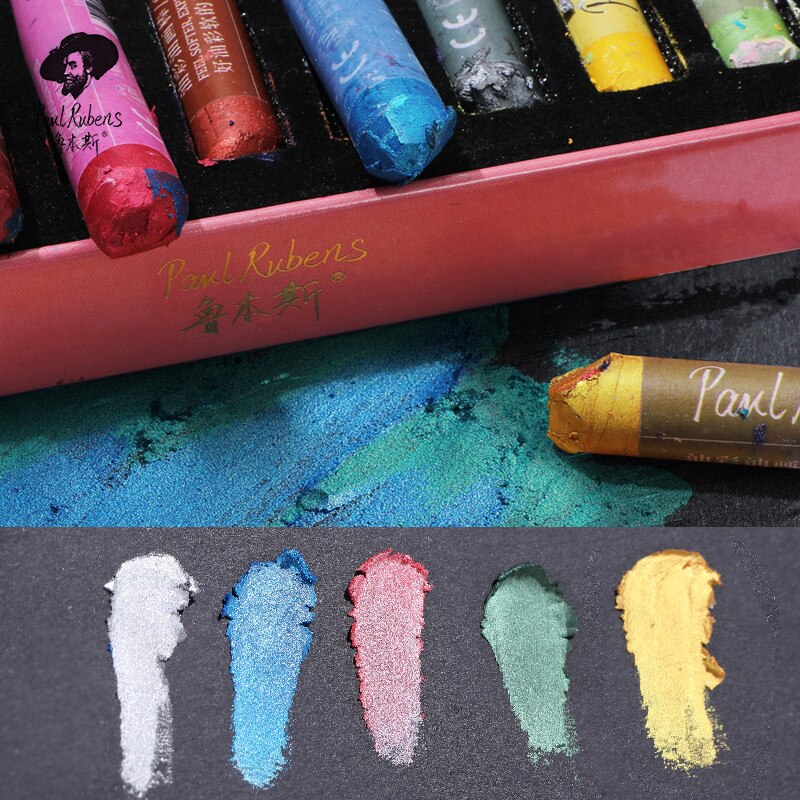 Paul Rubens Olie Pastel Zachte Profesional Kleurpotloden 36 Metallic Kleuren Set Voor Art Vriend Tekening Schilderen Leveringen Voor Kunstenaar
