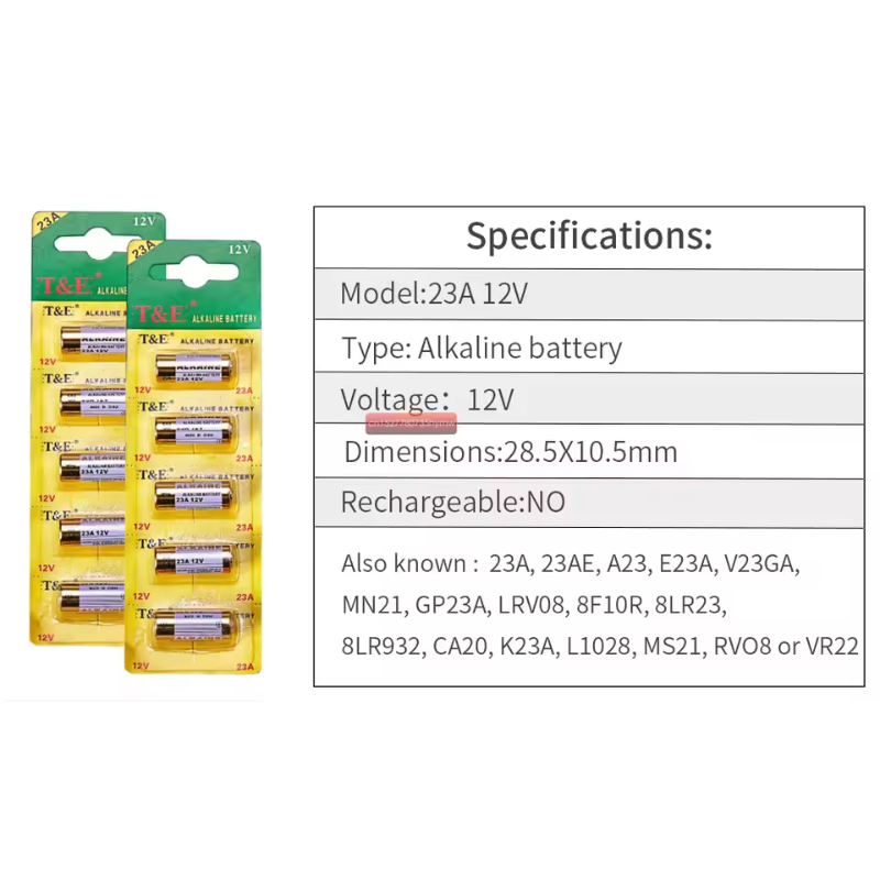 23a 12v paristoa 58 mah alkaliparistoa kaukosäätimeen, leluihin. mallit : a23 e23a l1028 gp23a v23ga k23a 21/23 rv08 lrv 08