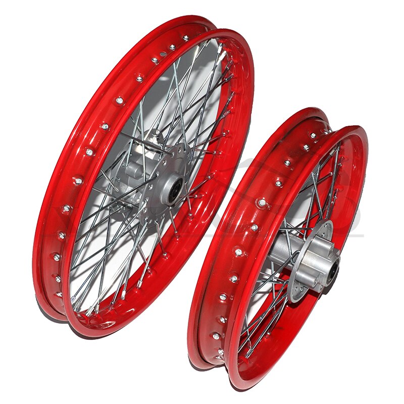 Front 1.4x17 rear 1.85x14 inch aluminum alloy whee... – Grandado