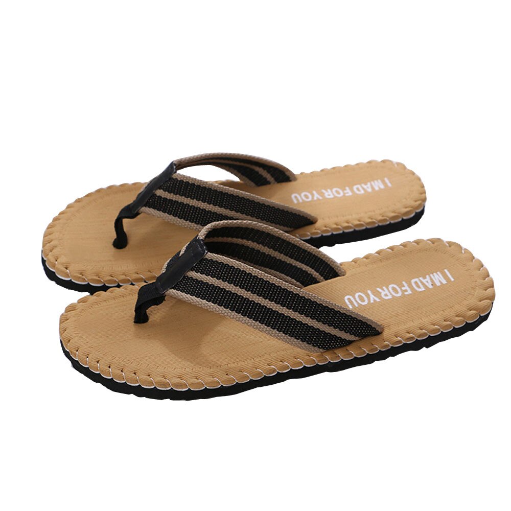 Men Summer Slippers Flip Indoor Outdoor Flip Flops Shoes Summer Beach Shoes Sandals zapatos hombre FN55: YELLOW / 41