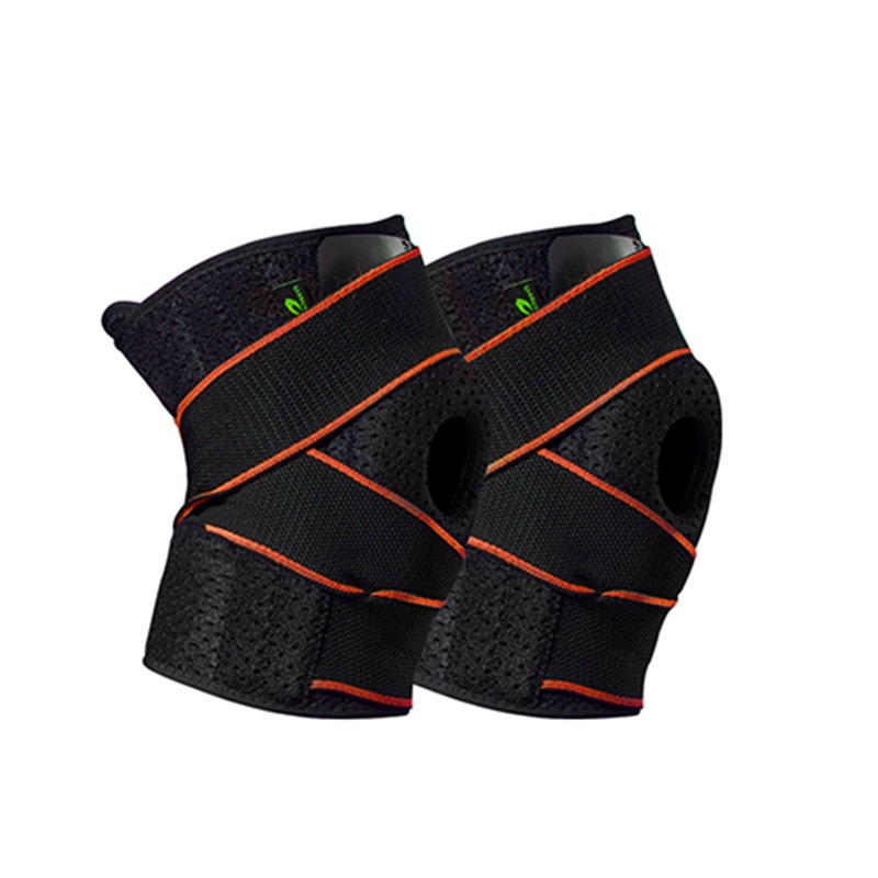 Cinturino sportivo Ginocchiere fredde in silicone pressurizzato a otto caratteri Corsa Basket Alpinismo Ginocchiere sportive per badminton