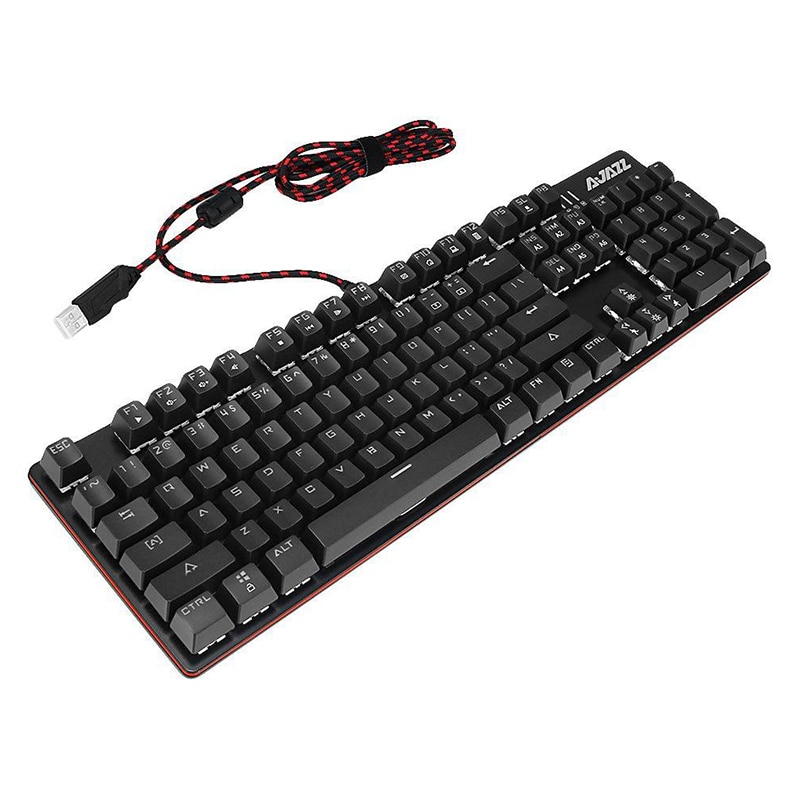 Ajazz ROBOCOP verdrahtete mechanische tastatur Spielen tastatur hintergrundbeleuchtung Anti-geisterbilder N-Schlüssel rollover Braun/Schwarz/verrotten /blau Schalter