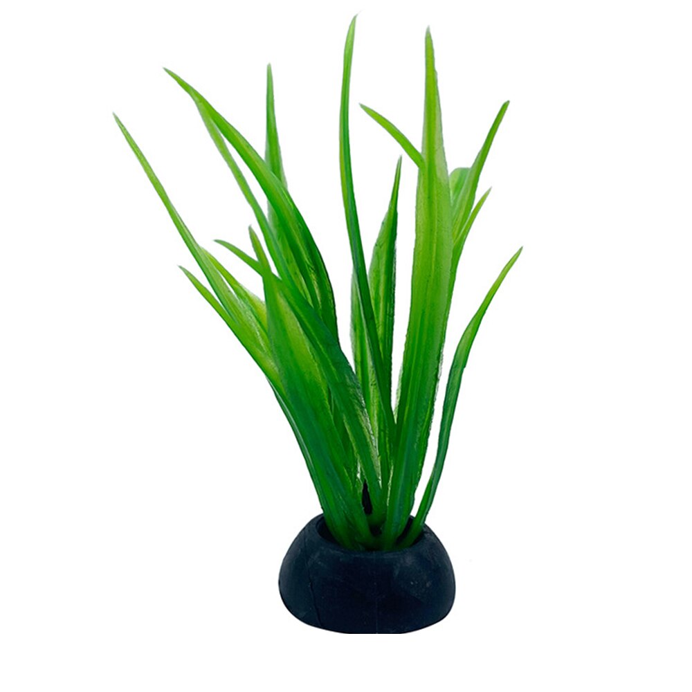 Vert artificiel amical en plastique faux plantes d'eau maison aquarium paysage en plastique décor ornement accessoires: 9