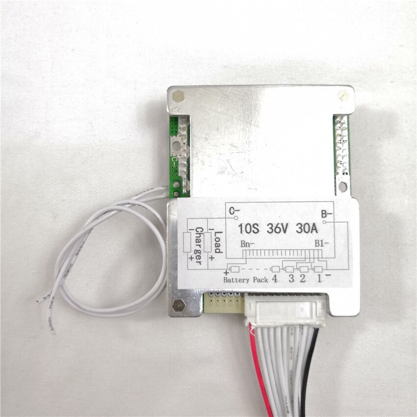 36V lithium ion battery protection circuit 10S 36V/37V 30A BMS ON/OFF switch