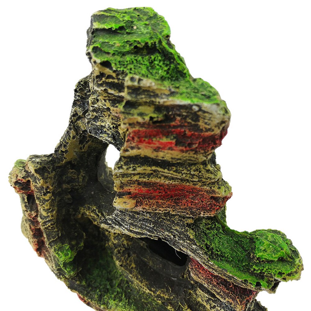 Fish Tank Artificial Rock Cave Playing Resin Stone Simulation Aquarium Mountain Rockery View Decorative Ornament Tree Bridge