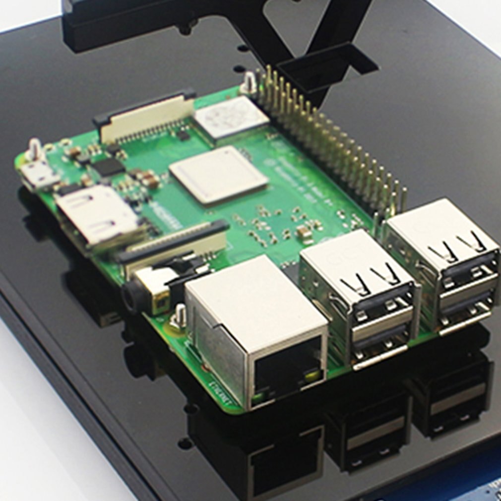 For Raspberry Pi Raspberry Pi 4 Model B 7-inch Acrylic Display Shell Bracket Stack Replacement Parts