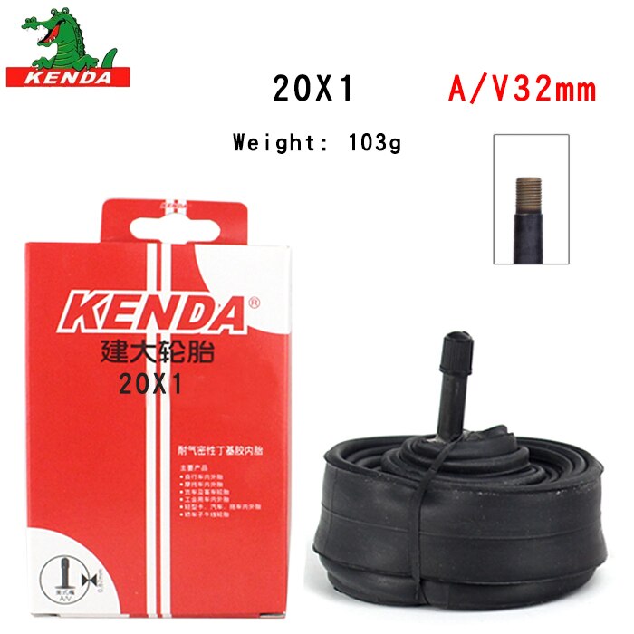 Kenda mountainbikeslang bmx hopfällbar cykelinnerslang mtb delar 20 tum cykling 1.0 1.5 1.75 2.125 a/ v f/v cykeldäck