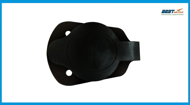 2 pieces Black color PVC CAP and GASKETS for flush mount fishing rod Rack holders 7739N