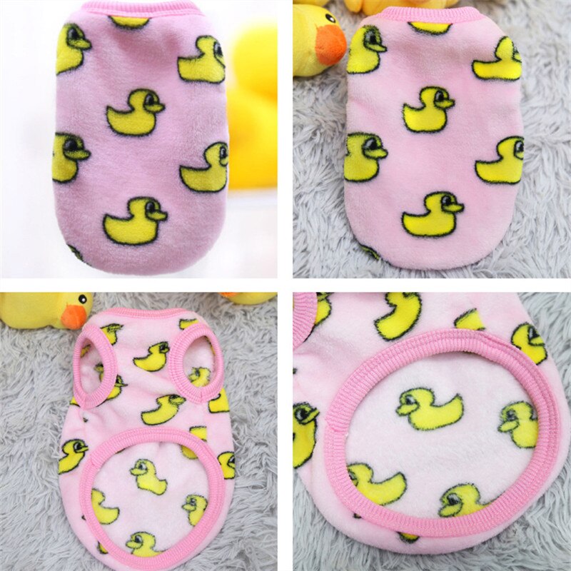 Rabbit Guinea Pig Vest Warm Strawberry Fleece Vest For Small Pets - Rabbit & Guinea Pig Winter Clothes In 2 Sizes Small Pet Clothes
