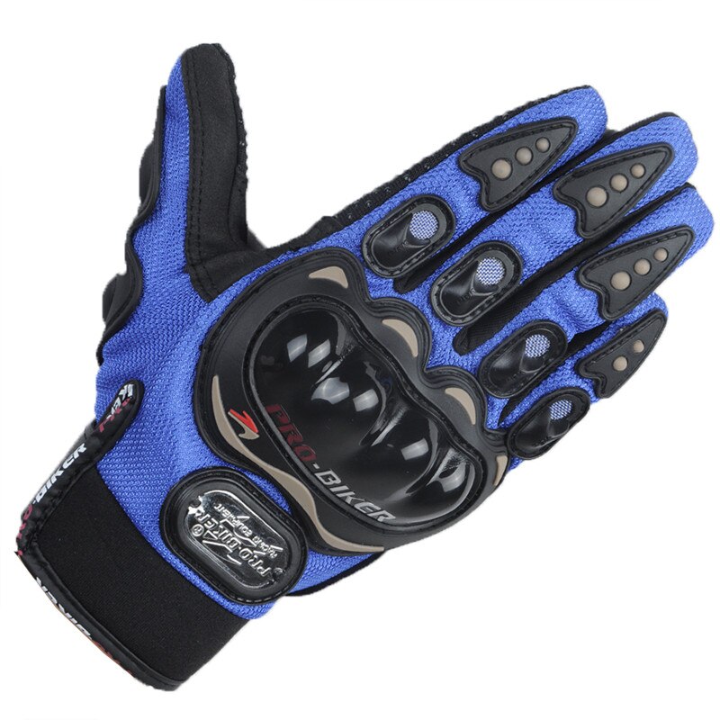 Pro-Biker Handschoenen Moto Moto Rcross Volledige Vinger Man Vrouwen Moto Rcycle Handschoen Fiets Handschoen: blue / XL