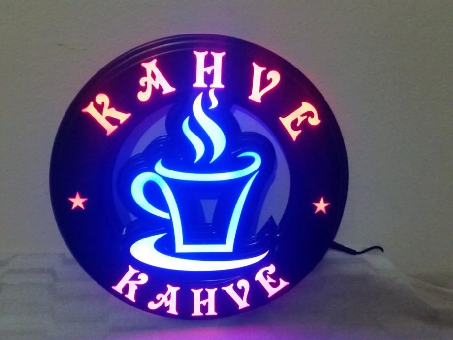 Kaffe led skylt styrelse led neon led skyltning billigast 38 x38cm