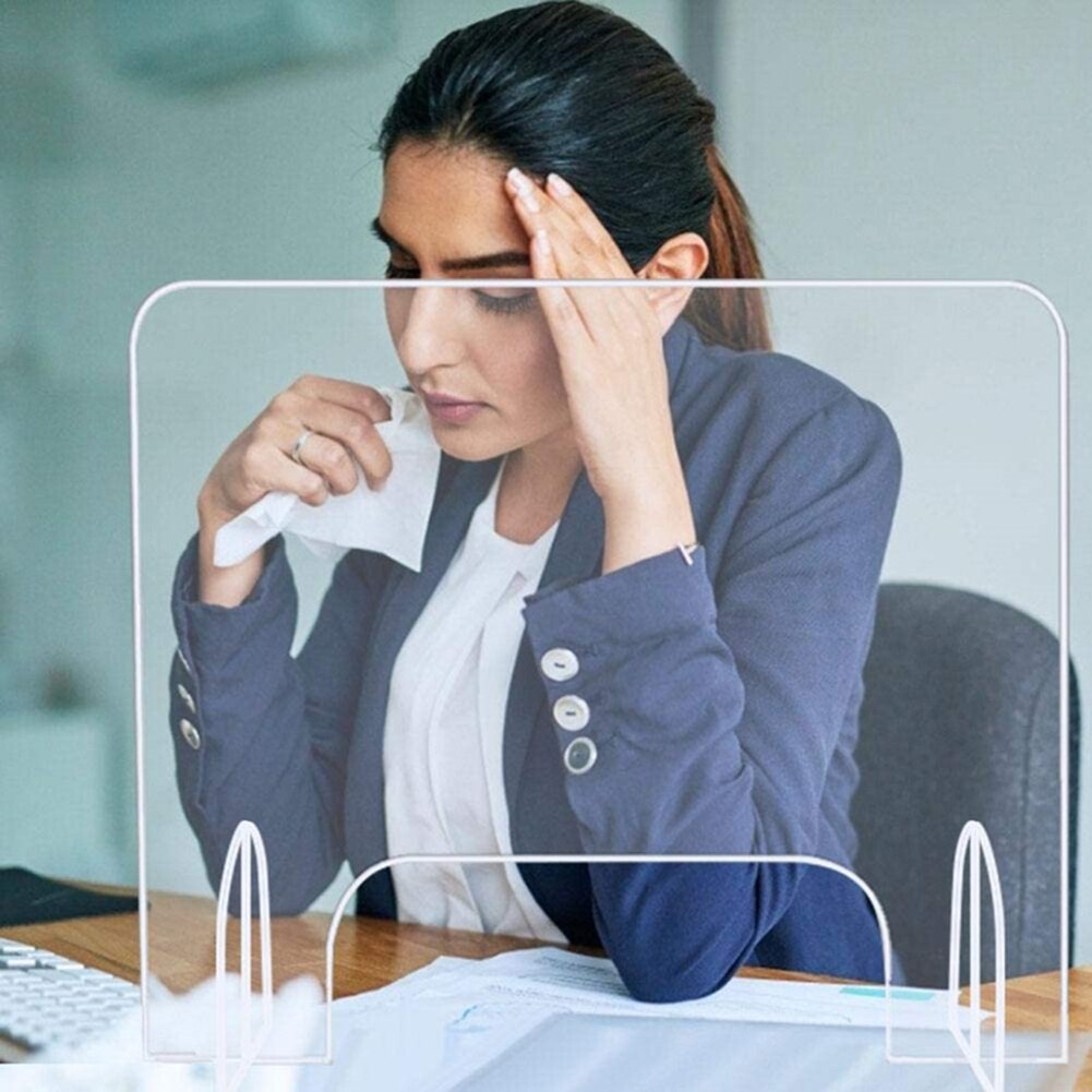 Window Counter Sneeze Guard Divider Acrylic Protection Barrier Shield Plate