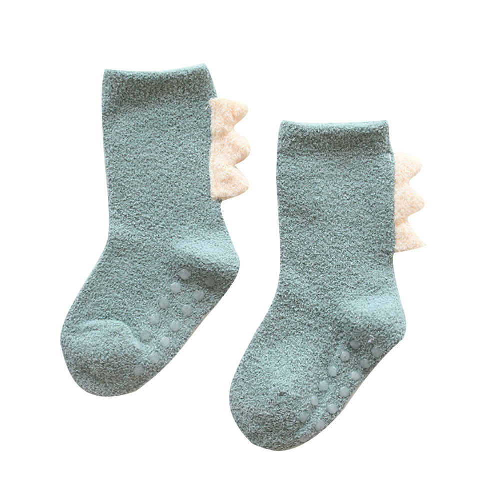 Bas antidérapants en coton pour bébé | Mignons, hautes pour les genoux, longs jambières unisexes pour enfants: green / 12M