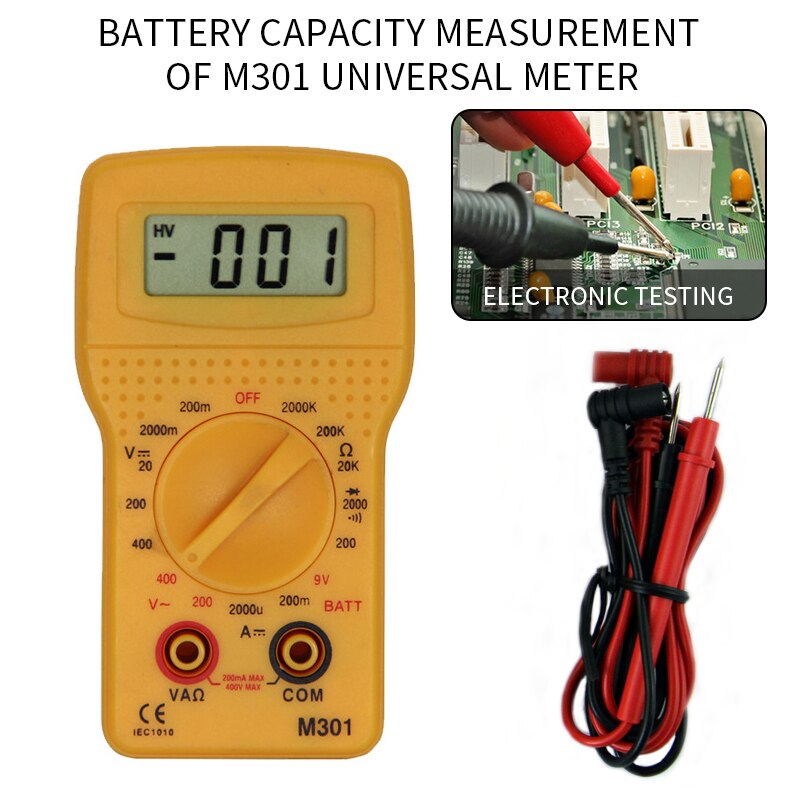 Handheld Digital Multimeter LCD Backlight Portable AC/DC Ammeter Voltmeter Ohm Voltage Tester Multimeter Fast