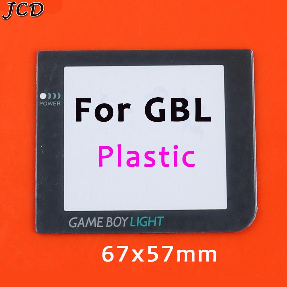 JCD di Plastica Obiettivo di Vetro per GB/GBA/GBC/GBP/GBA SP/GBL Lente In Vetro Dello Schermo per Gameboy Color Lens Protector W/ Adhensiveparts: For GBL Plastic