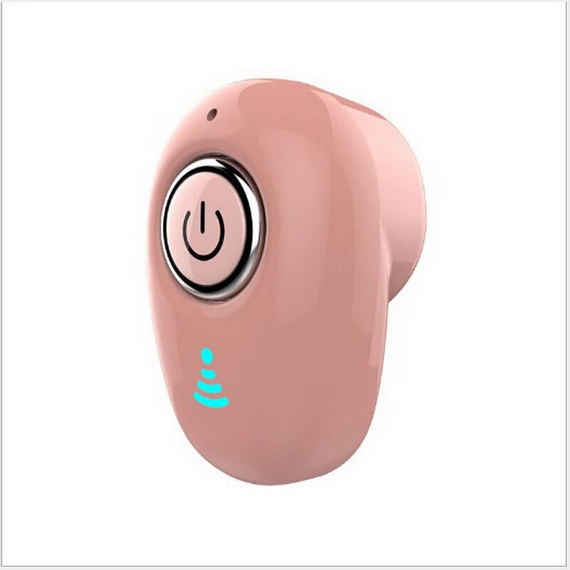 Mini auriculares inalámbricos con Bluetooth, dispositivo Invisible, con cancelación de ruido, manos libres, estéreo, TWS, con micrófono: Pink