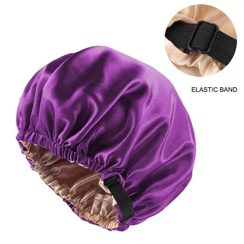 Gorro De Satén Liso Ajustable Para Mujer, Gorro De... - Grandado