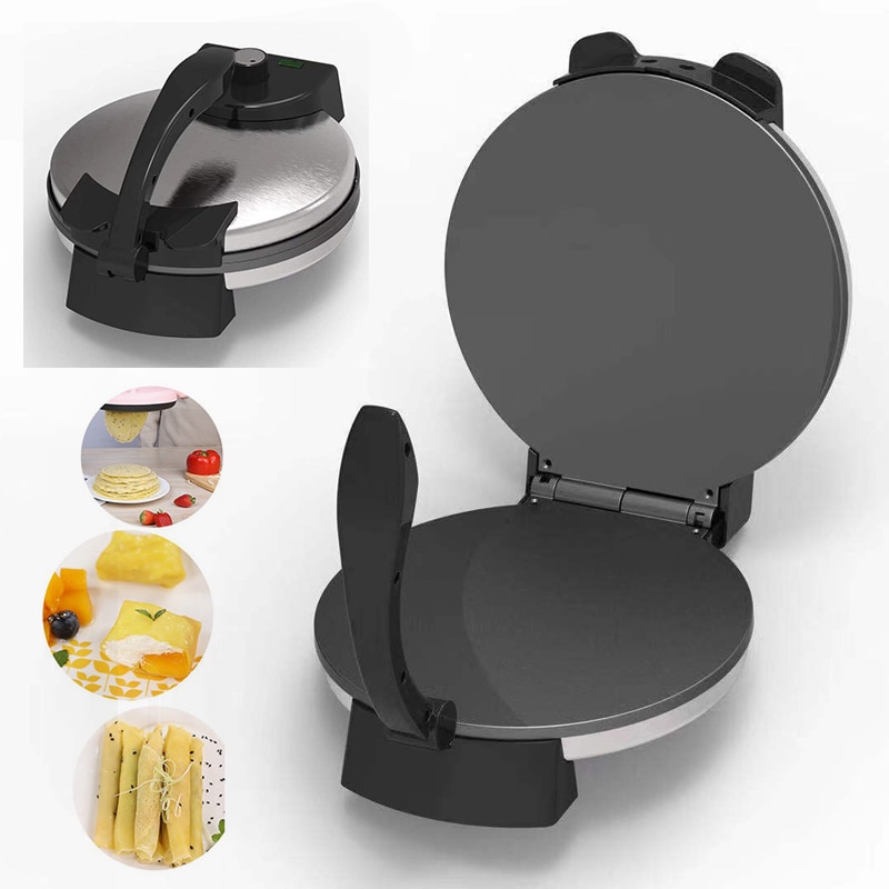 220V 12" Electric Non-stick Pancake Maker Chapati Roti Flat Bread Pizza Tortilla Maker Home Kitchen Bakeware Tool