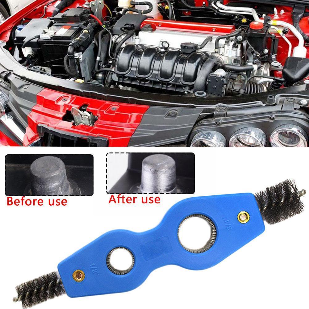 1pc Battery Terminal Cleaning Brush Battery Cleaning Battery Cleaning Rust Battery 4 Brush Removal Brush Brush 1 In Truck T H0E4