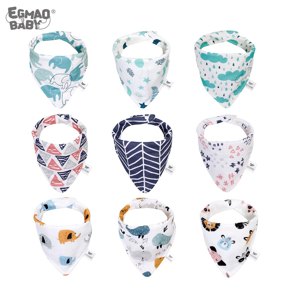 Baby Bandana Drool Bibs for Teething and Drooling,Baby Bibs Unisex for Boys and Girls 3 Pack Soft Cotton Organic Bib