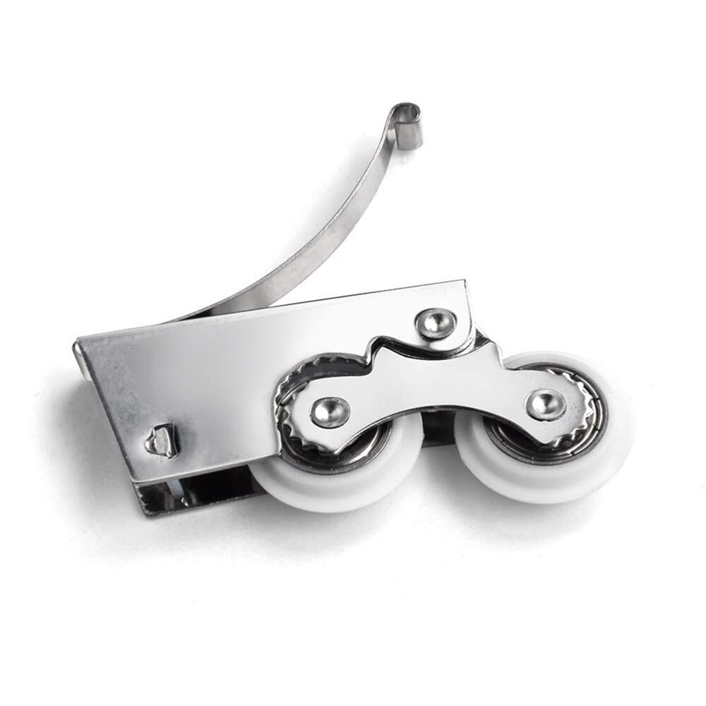 2PCS Double Wheel Door Runners Rollers Replacement Window Door Wheels Sliding Enclosure Wheels Pulleys for Home Wardrobe