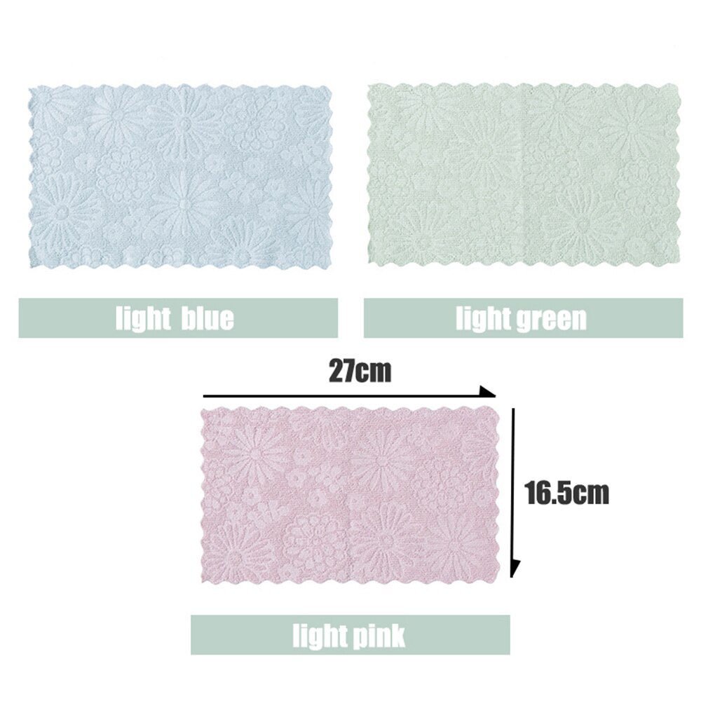 Bloemen superabsorberende schoonmaakdoek, poetsdoek, vaatdoek, keukengootsteen, microvezel schoonmaakdoeken