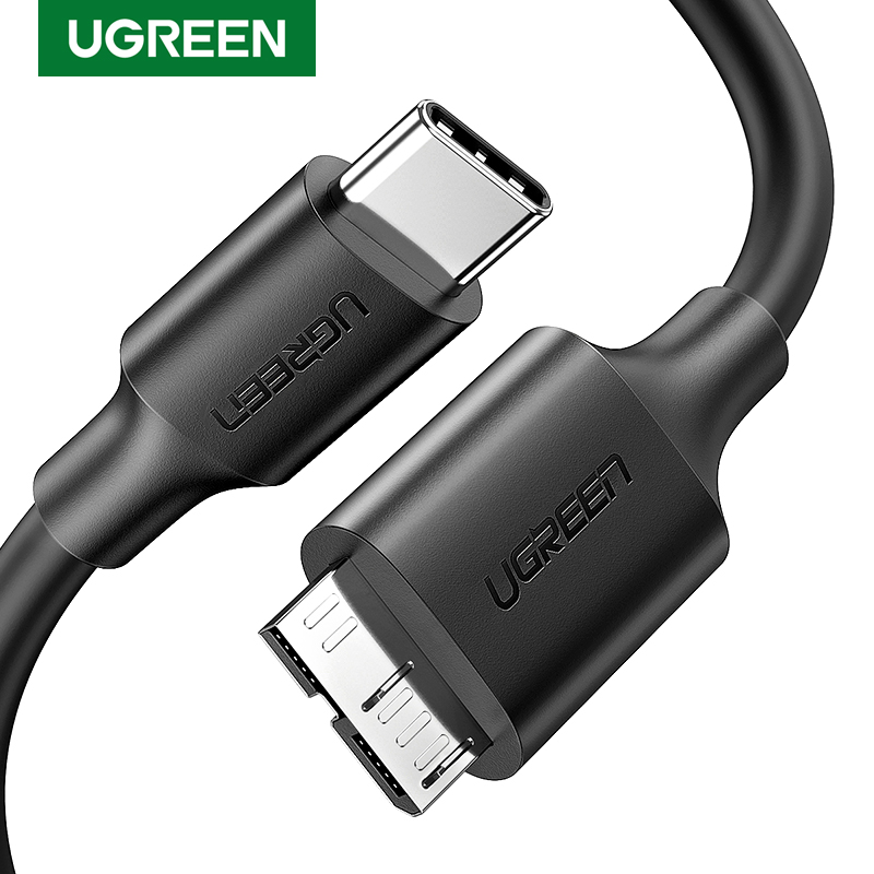Ugreen Usb C Naar Micro B 3.0 Kabel 5Gbps 3A Snelle Data Sync Cord Voor Macbook Hard Drive Disk hdd Ssd Case Usb Type C Micro B Kabel